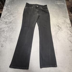 Guess Jeans Jeans Womens 30 Black Bootcut Slim Stretch Logo 33 Inseam